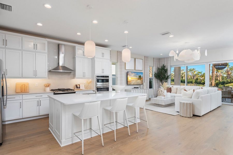 Representative furnished interior of a home built from the Elena by GL Homes in Valencia Ridge (55+), Wesley Chapel (Image 6).