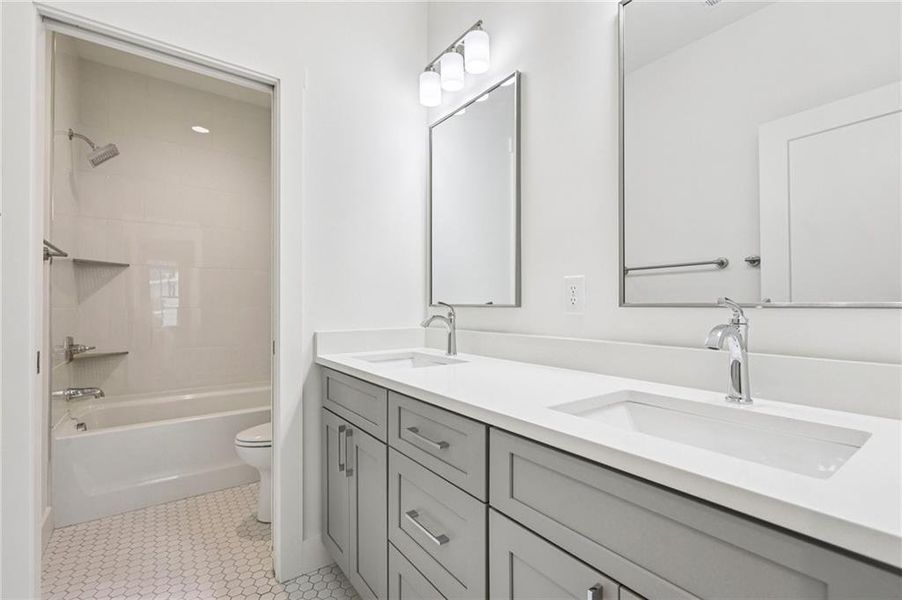 Furnished interior view inside a new home in , Atlanta (Image 30).