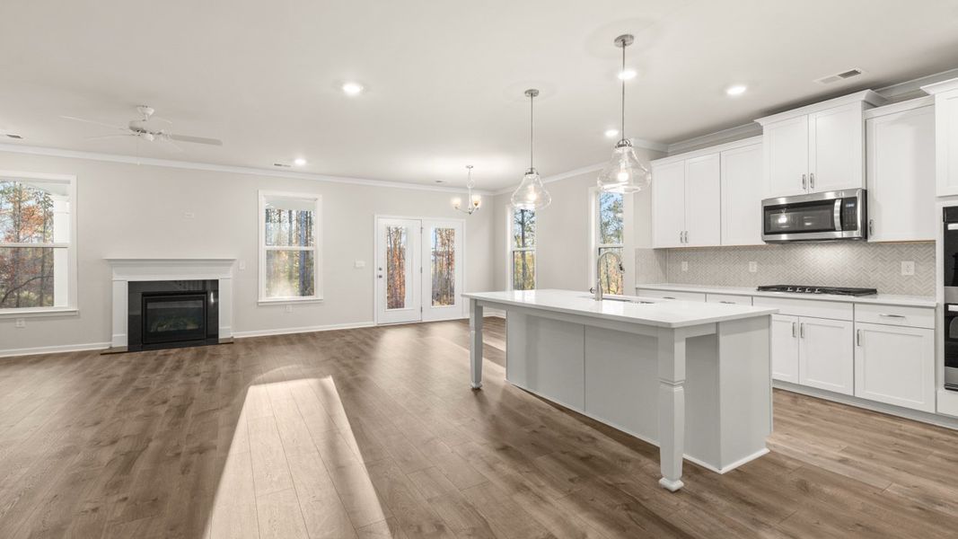 Furnished interior view inside a new home in Heritage Pointe, Senoia (Image 3).
