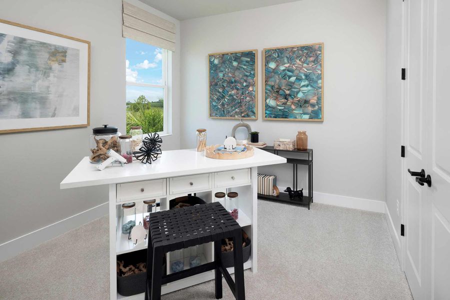 Representative furnished interior of a home built from the The Bellmeade by David Weekley Homes in Reflections at Olympus – Legacy, Clermont (Image 3). Representative furnished interior of a home built from the The Bellmeade by David Weekley Homes in Reflections at Olympus – Legacy, Clermont (Image 3).