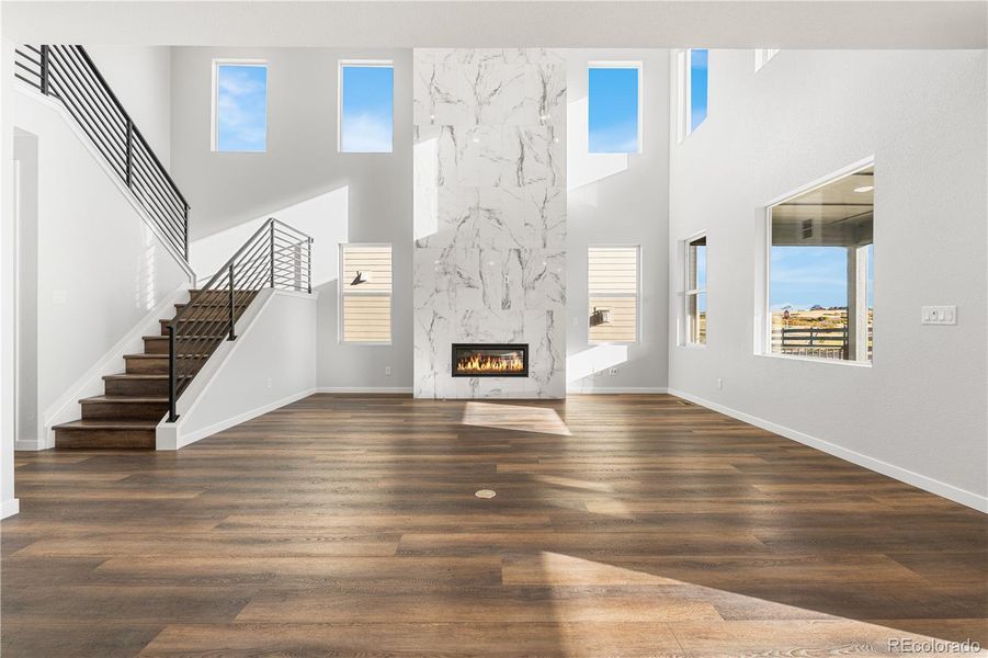 Spacious, unfurnished interior of a new home in Portrait at The Canyons, Castle Pines (Image 24).