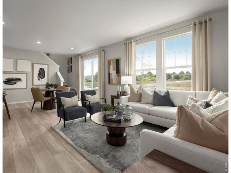 Furnished interior view inside a new home in , Erie (Image 17). Furnished interior view inside a new home in , Erie (Image 17).