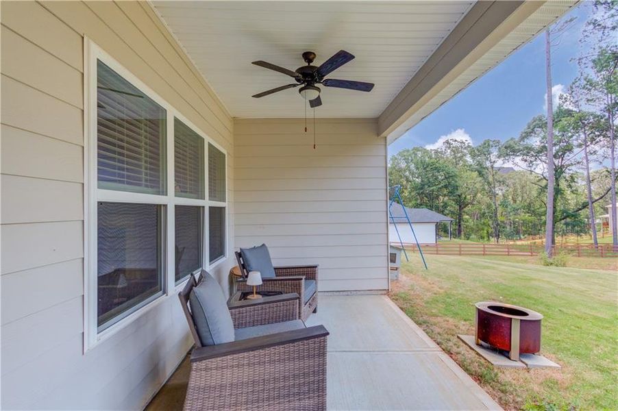 Exterior details and patio area of a home in , Pendergrass (Image 3).
