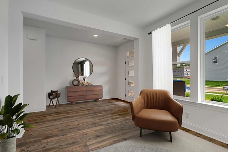Representative furnished interior of a home built from the The Boxwell by David Weekley Homes in The Preserve at Five Oaks, Lebanon (Image 3). Representative furnished interior of a home built from the The Boxwell by David Weekley Homes in The Preserve at Five Oaks, Lebanon (Image 3).