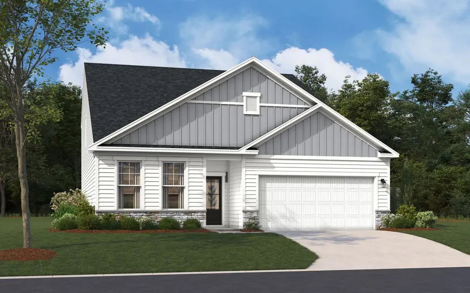 Representative exterior photo of a completed home built from the The Jefferson by Stanley Martin Homes in Green Tree Place, Anderson, SC (Image 44).