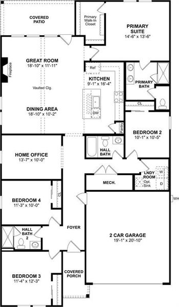 2D floor plan layout of this home in , Newark, TX (Image 3).