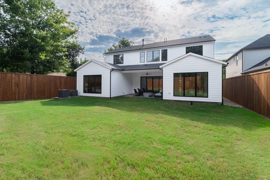 Exterior details and patio area of a home in , Dallas (Image 2). Exterior details and patio area of a home in , Dallas (Image 2).
