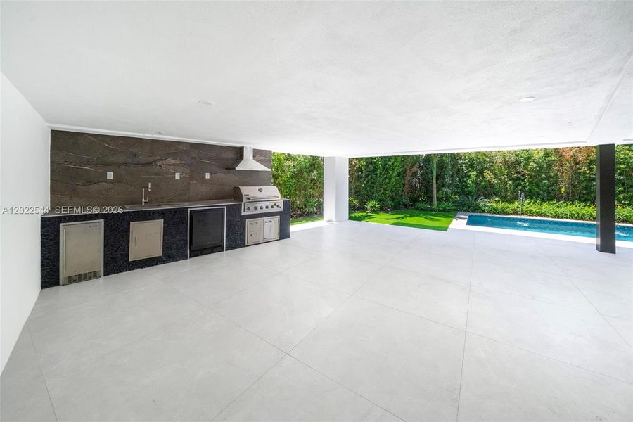 Exterior details and patio area of a home in , Miami (Image 31). Exterior details and patio area of a home in , Miami (Image 31).
