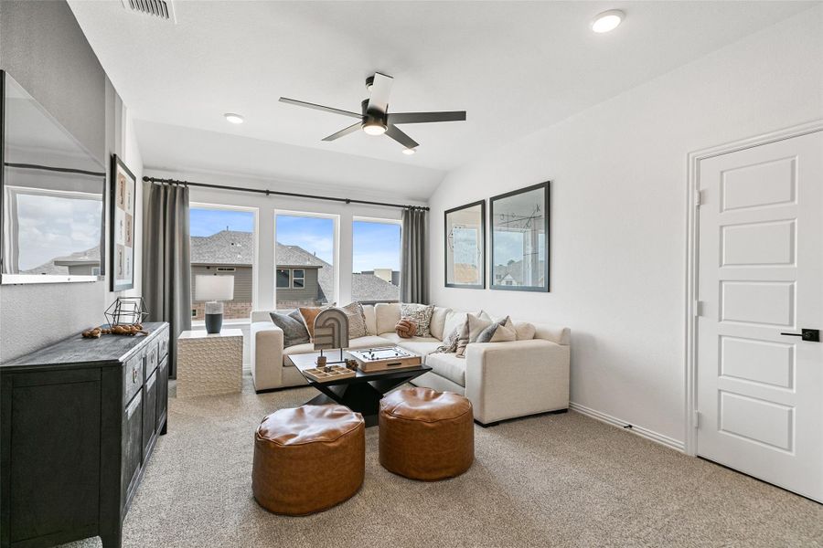 Furnished interior view inside a new home in Beamer Villas, Friendswood (Image 13).