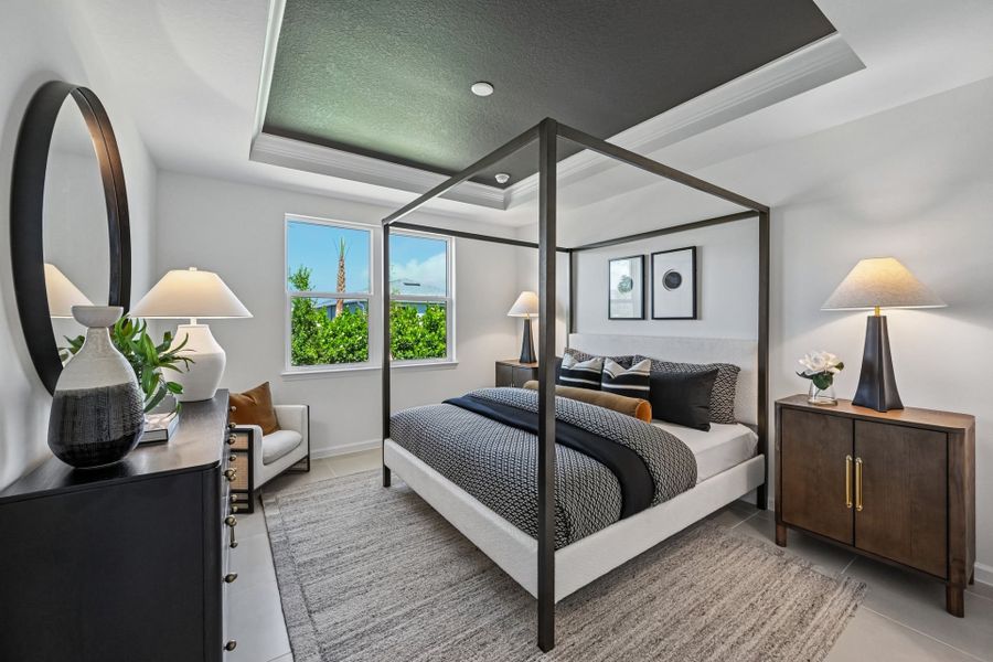 Furnished interior view inside a new home in Harbor Isle, Vero Beach (Image 9).