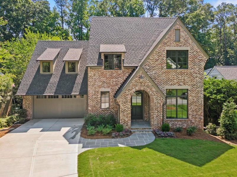 Front exterior of a new home in , Atlanta, GA, highlighting curb appeal (Image 1).
