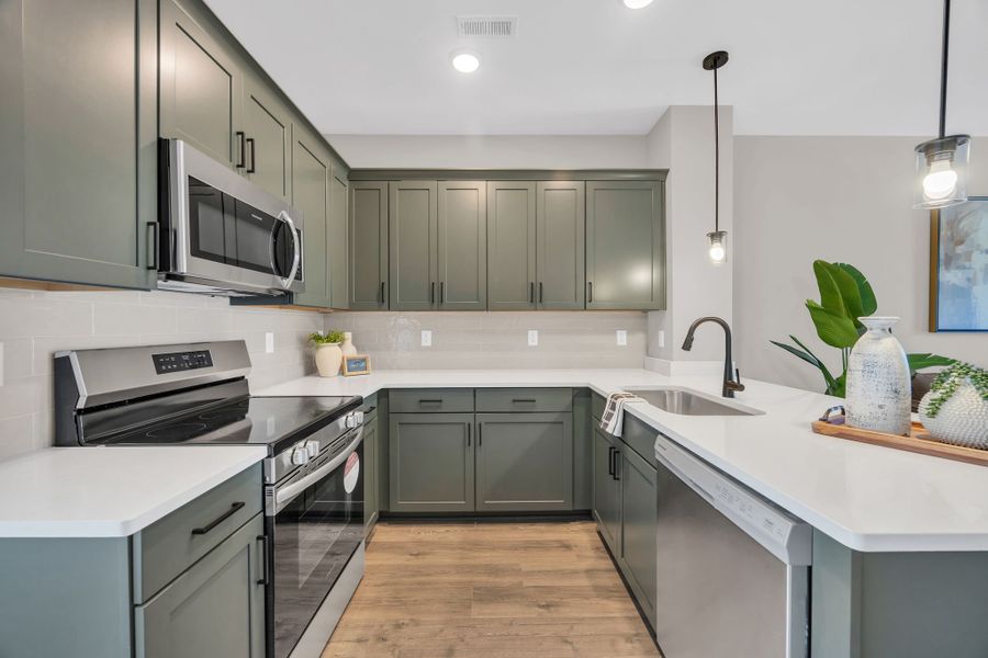 Representative furnished interior of a home built from the Sedona by Parkside Builders in The Parks of Mill Town, Chattanooga (Image 10).