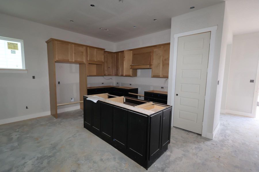 In-progress construction of a new home in Bridgeland Central: Emerald Heights - Cottages Row Collection, Cypress, TX (Image 10).