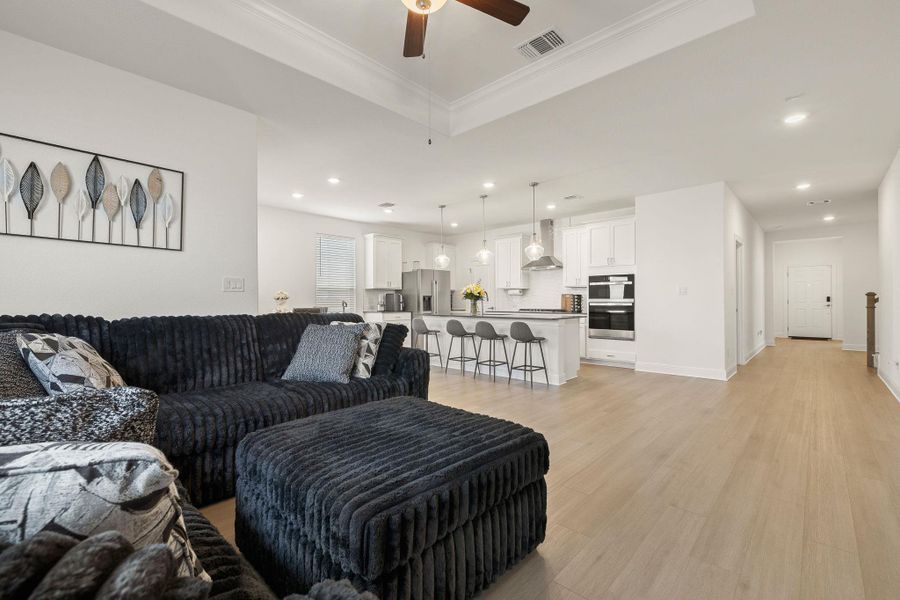 Furnished interior view inside a new home in Saddleback at Santa Rita Ranch, Liberty Hill (Image 10).