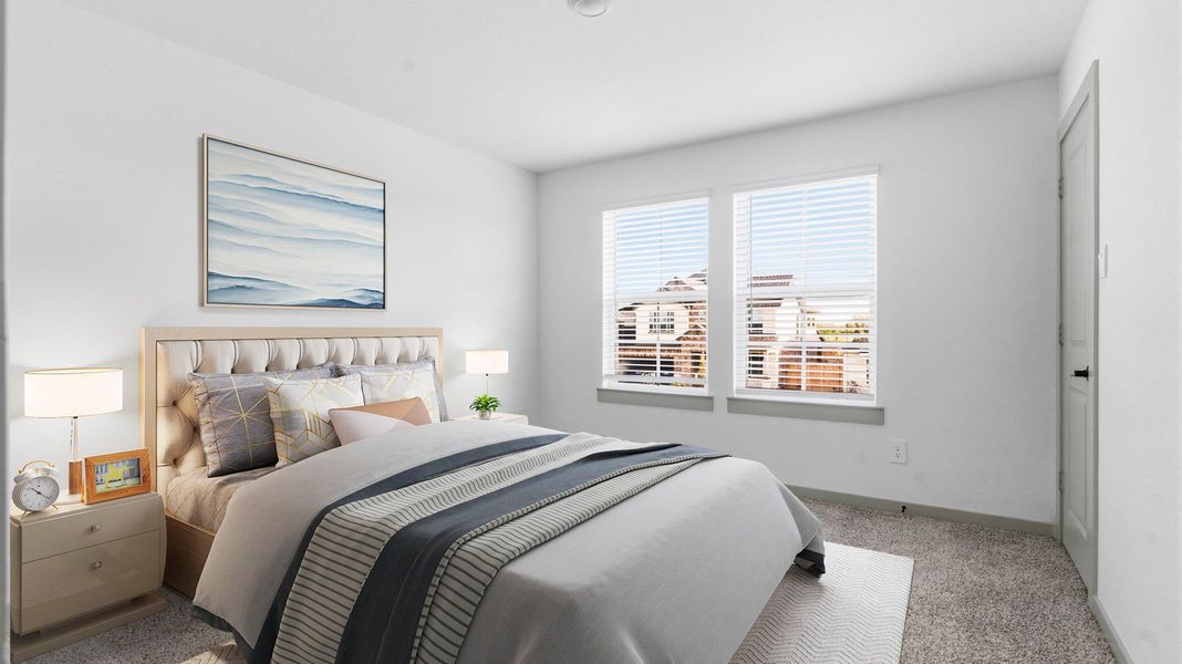 Furnished interior view inside a new home in Westland Ranch 50' Homesites, League City (Image 22).
