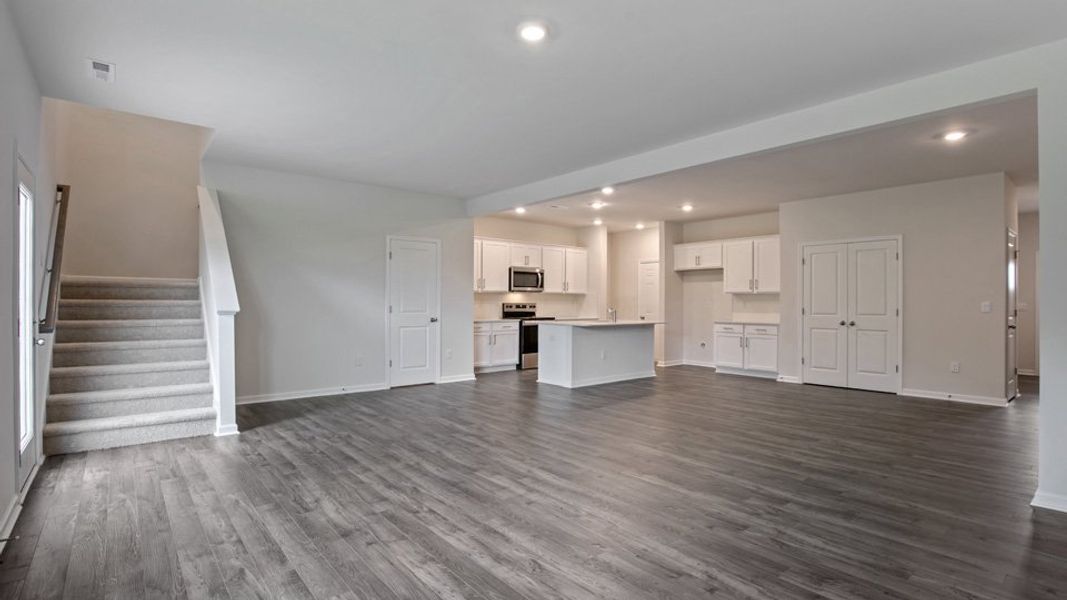 Spacious, unfurnished interior of a new home in The Grove at Matthews Landing, Fuquay Varina (Image 18).