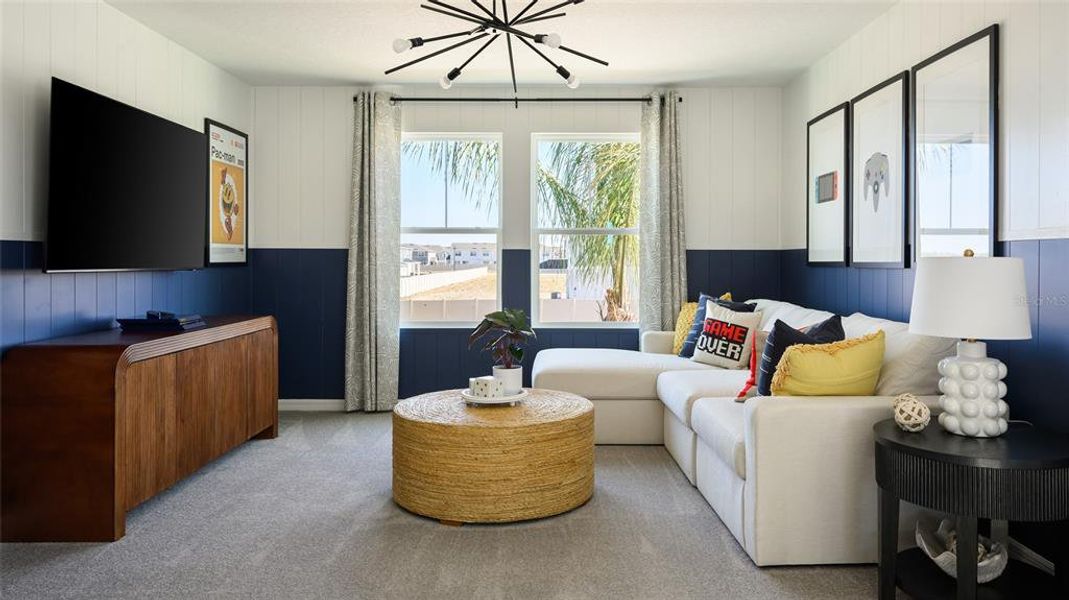 Furnished interior view inside a new home in Pasadena Landing, Wesley Chapel (Image 16). Furnished interior view inside a new home in Pasadena Landing, Wesley Chapel (Image 16).