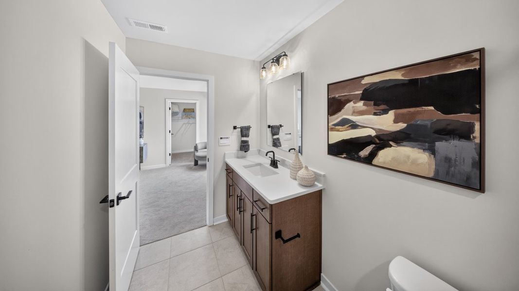Furnished interior view inside a new home in Westport, York (Image 40).