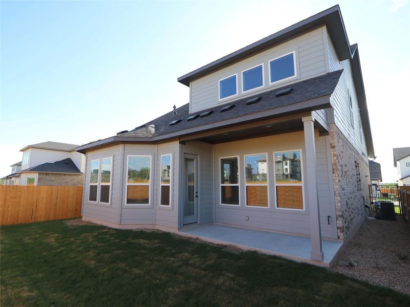 Exterior details and patio area of a home in Estancia West, Manchaca (Image 17). Exterior details and patio area of a home in Estancia West, Manchaca (Image 17).