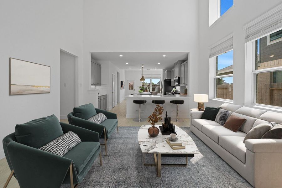 Furnished interior view inside a new home in Emory Glen, Magnolia (Image 14).