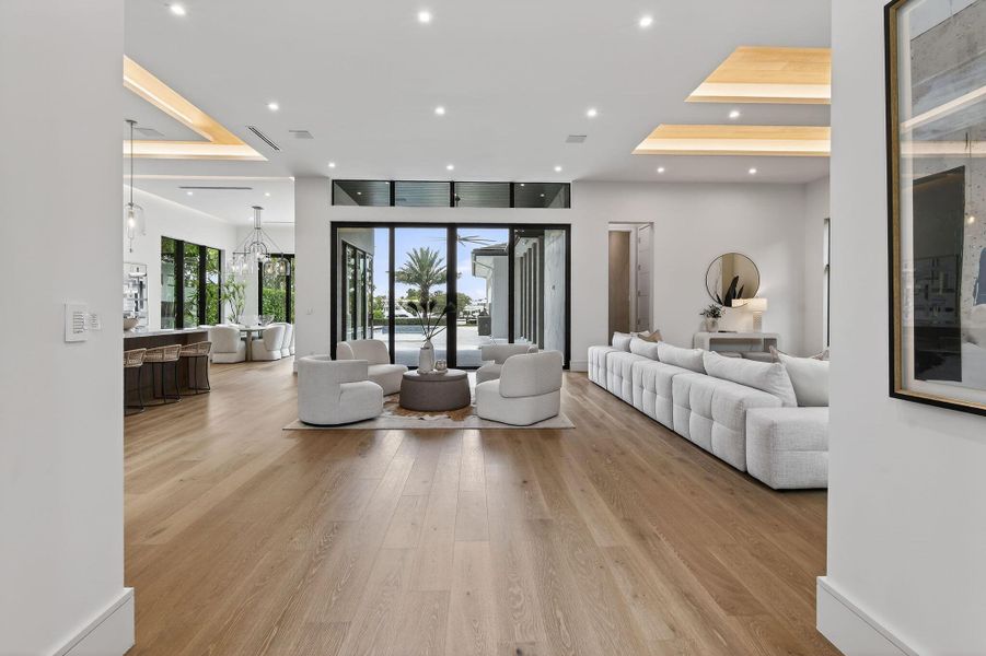 Furnished interior view inside a new home in , North Palm Beach (Image 11).