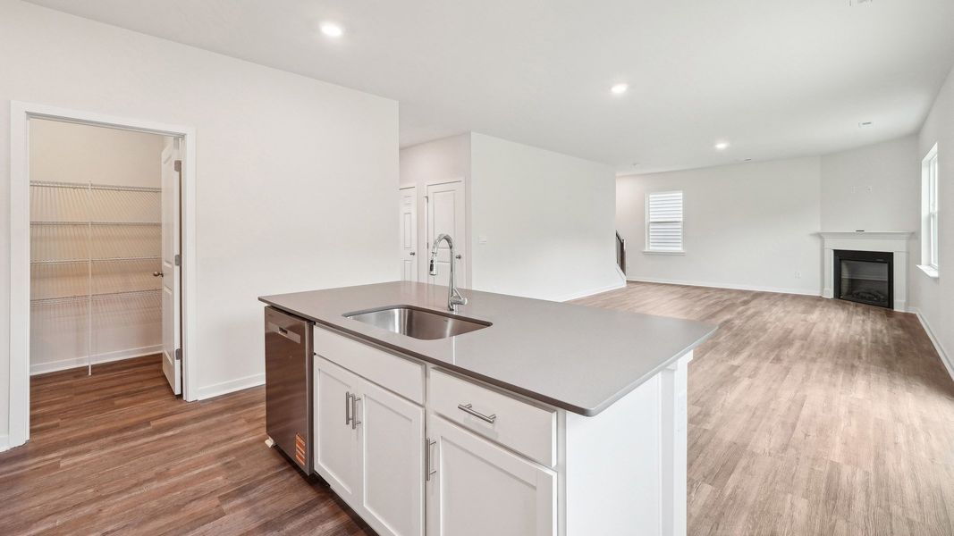 Furnished interior view inside a new home in Reedy Creek Preserve, Charlotte (Image 5).