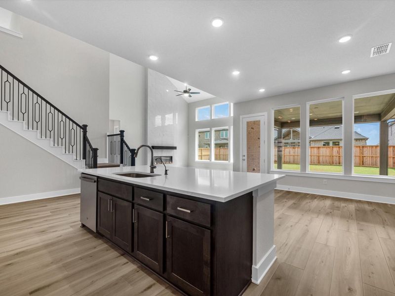 Furnished interior view inside a new home in Dunham Pointe, Cypress (Image 8).