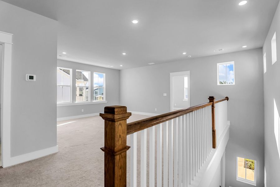Furnished interior view inside a new home in Carnes Crossroads: Row Collection, Summerville (Image 9). Furnished interior view inside a new home in Carnes Crossroads: Row Collection, Summerville (Image 9).