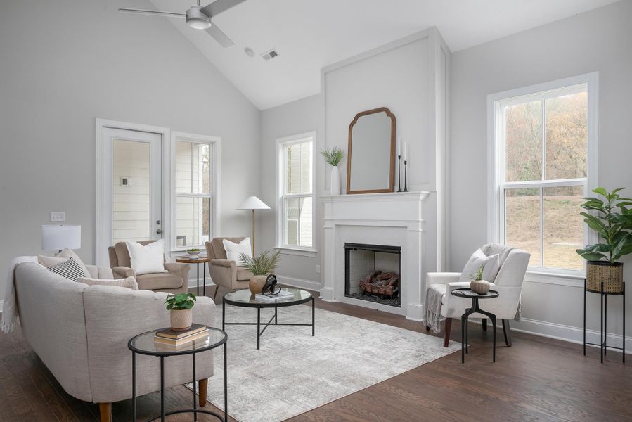 Furnished interior view inside a new home in Heritage Walk, Chattanooga (Image 6).
