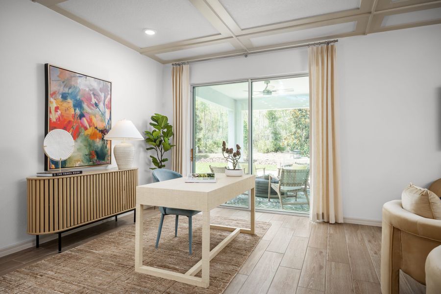 Furnished interior view inside a new home in Trinity Gardens, Deland (Image 9).