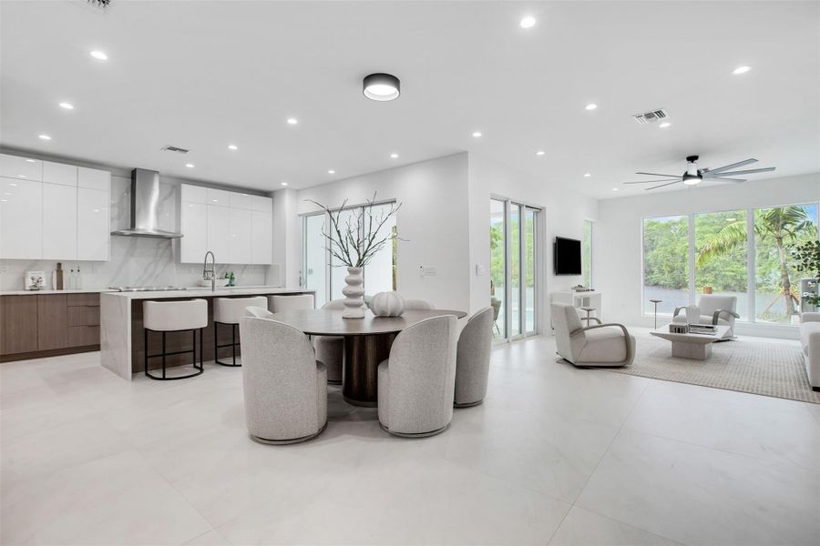 Furnished interior view inside a new home in , Fort Lauderdale (Image 11).