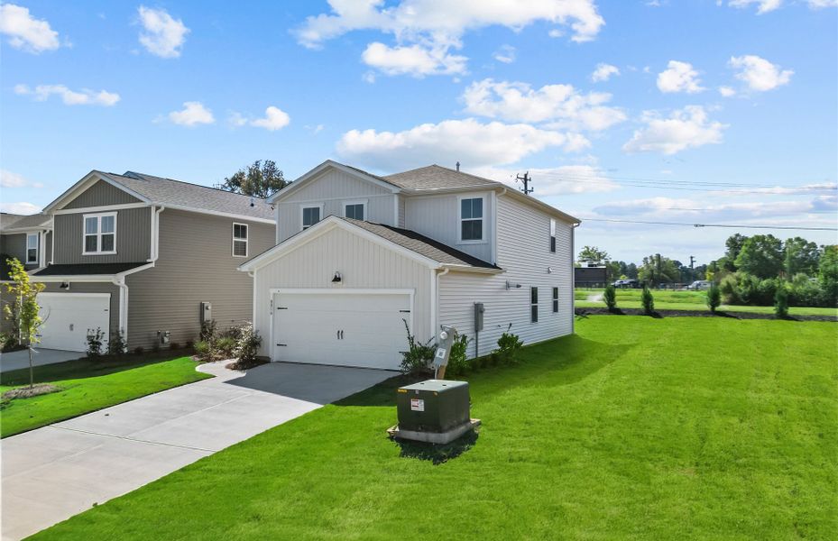 Front exterior of a new home in Crestview, Spartanburg, SC, highlighting curb appeal (Image 17).