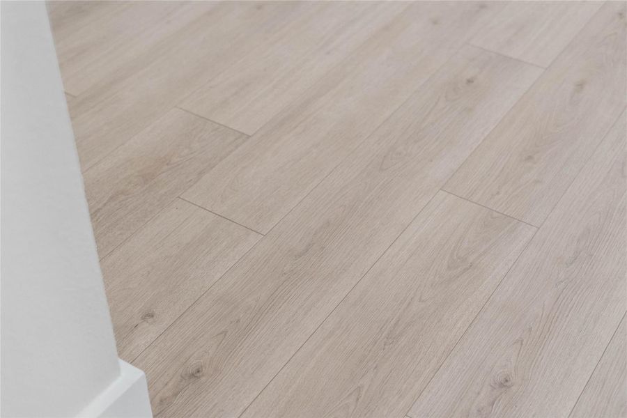 RevWood Laminate flooring in color Bleached Linen. RevWood Laminate flooring in color Bleached Linen.