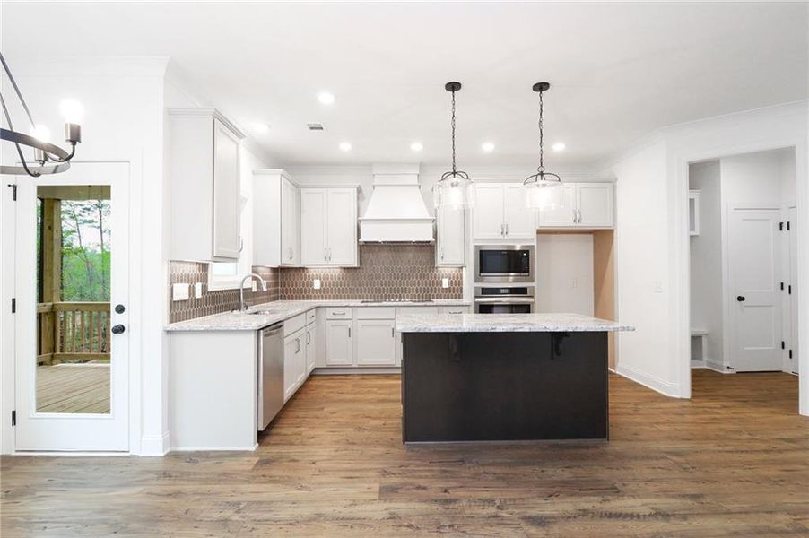 Furnished interior view inside a new home in Woodland Hills, Loganville (Image 2). Furnished interior view inside a new home in Woodland Hills, Loganville (Image 2).