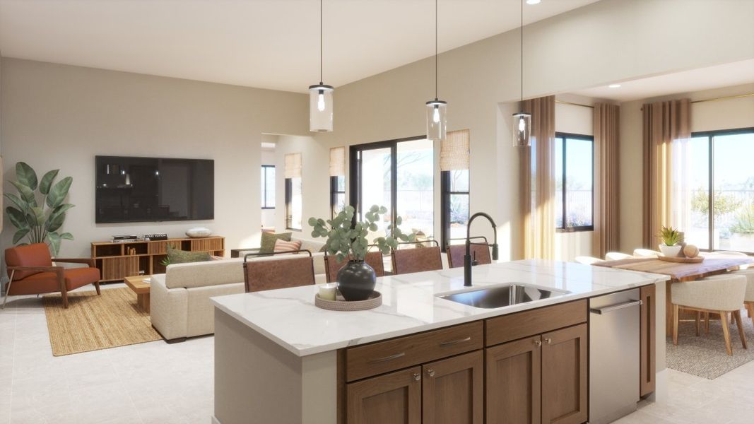 Furnished interior view inside a new home in Estates at Kings Ranch, Gold Canyon (Image 9).
