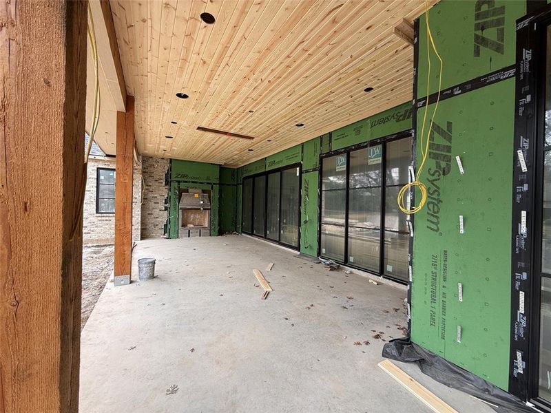 In-progress construction of a new home in , Dallas, TX (Image 8).