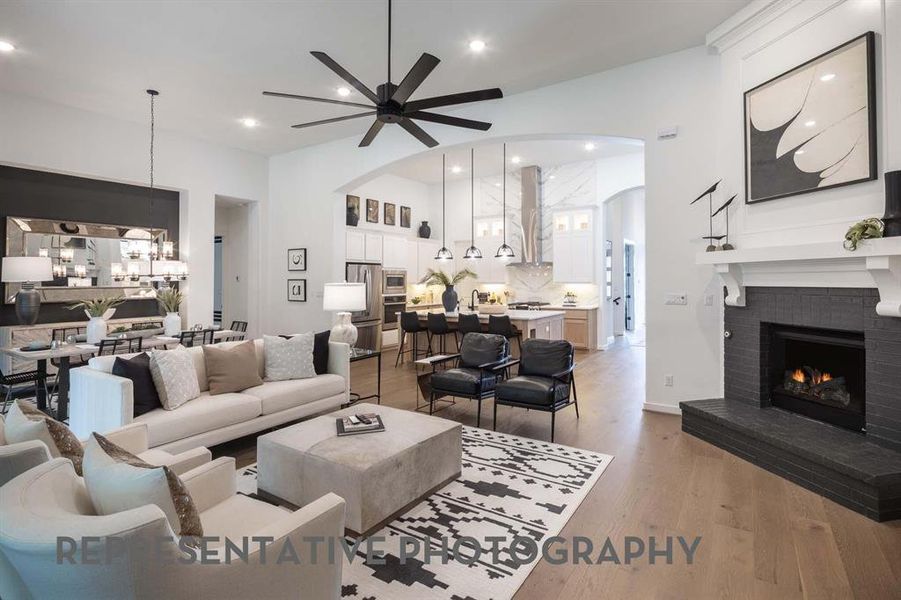 Furnished interior view inside a new home in Sandbrock Ranch, Aubrey (Image 10).