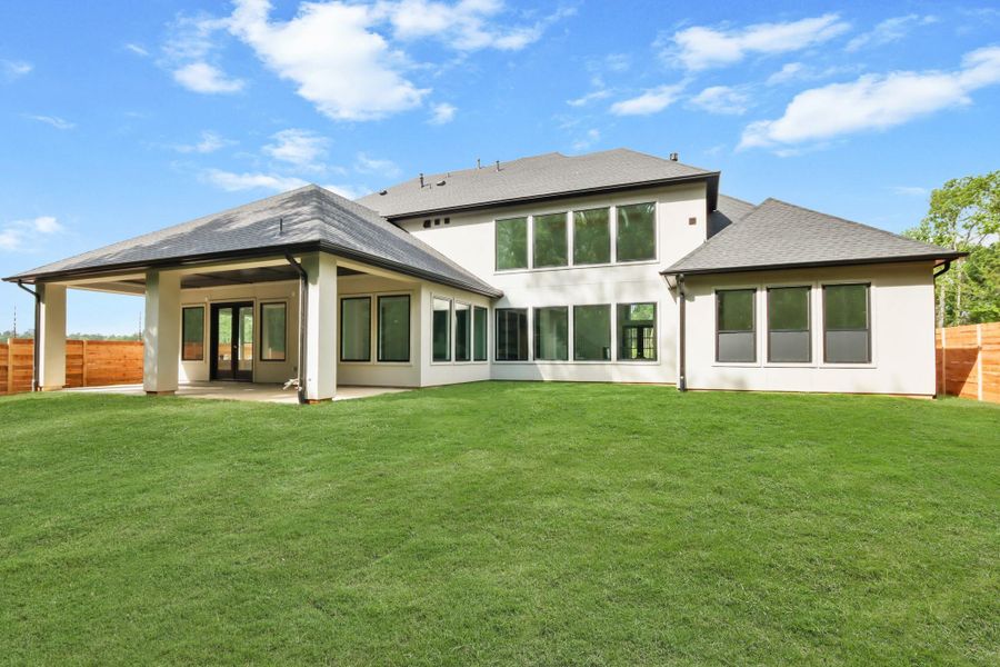 Exterior details and patio area of a home in Two Step Farm, Montgomery (Image 17).