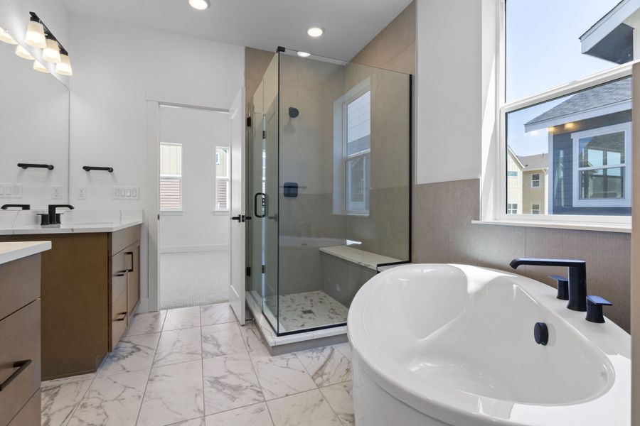 Representative furnished interior of a home built from the Journey Series - Varra by Brightland Homes in Dillon Pointe - Skyview, Broomfield (Image 14).