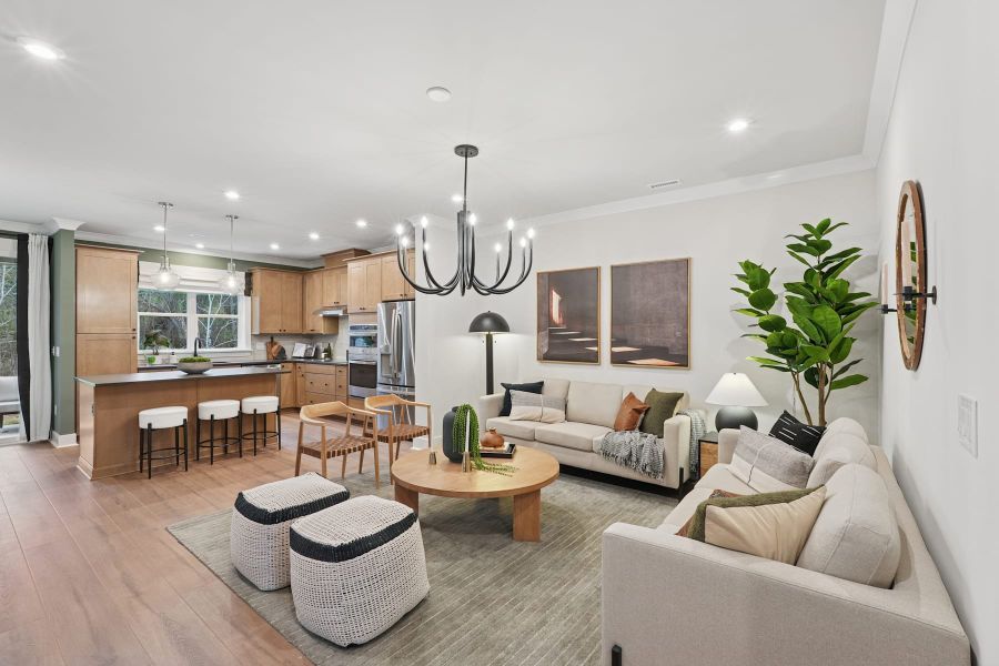 Representative furnished interior of a home built from the Mitchell by Tri Pointe Homes in Summit At Homestead, Chapel Hill (Image 6).