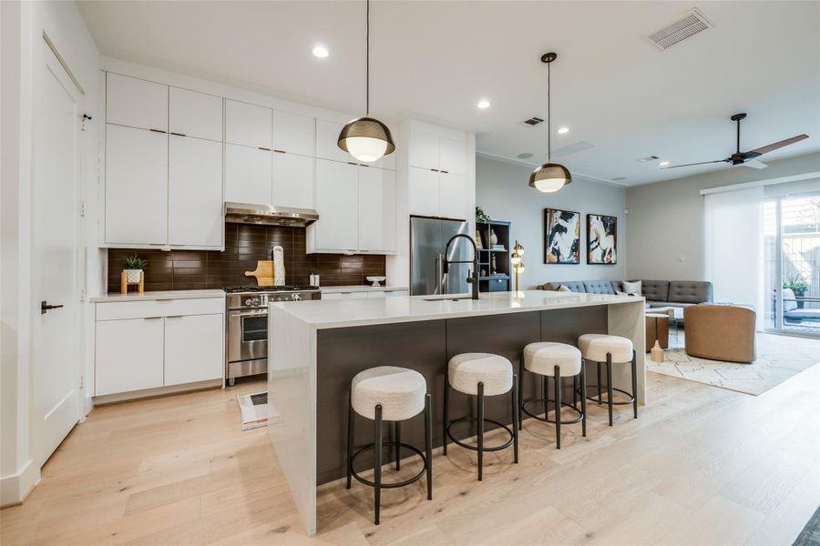 Furnished interior view inside a new home in , Houston (Image 37).