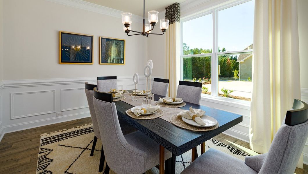 Furnished interior view inside a new home in Sylvan Creek, Denver (Image 9).