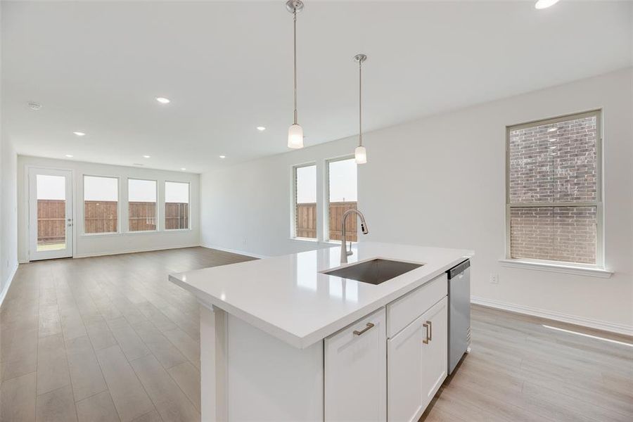 Furnished interior view inside a new home in Spiritas Ranch, Little Elm (Image 6). Furnished interior view inside a new home in Spiritas Ranch, Little Elm (Image 6).