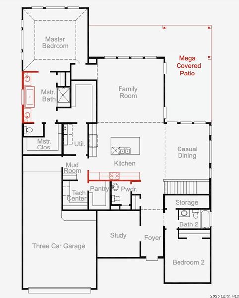 2D floor plan layout of this home in Buffalo Crossing, Cibolo, TX (Image 3). 2D floor plan layout of this home in Buffalo Crossing, Cibolo, TX (Image 3).