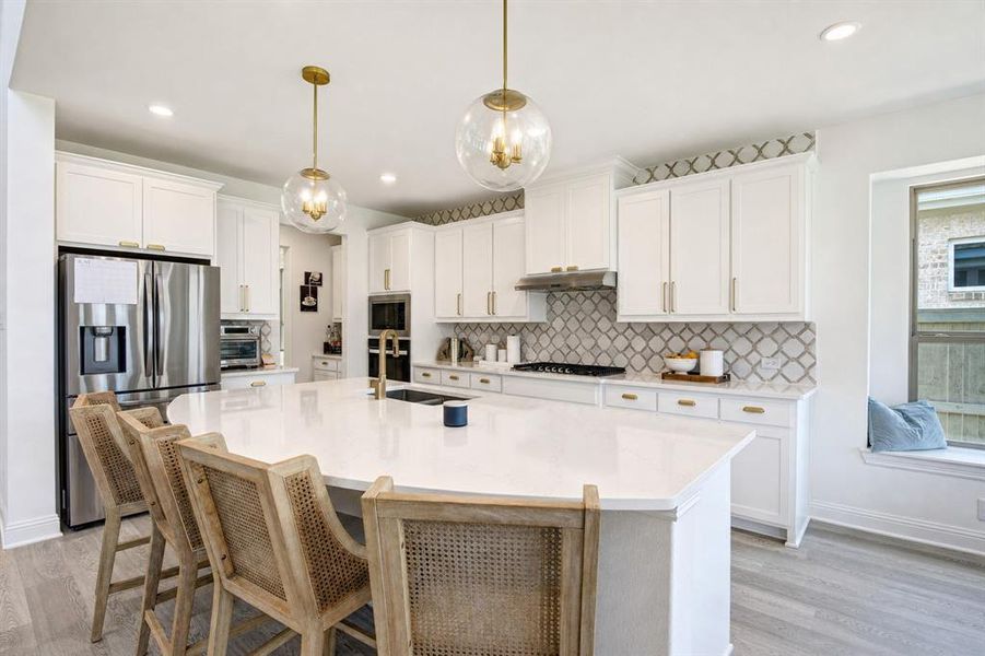 Furnished interior view inside a new home in Pecan Square, Northlake (Image 28).