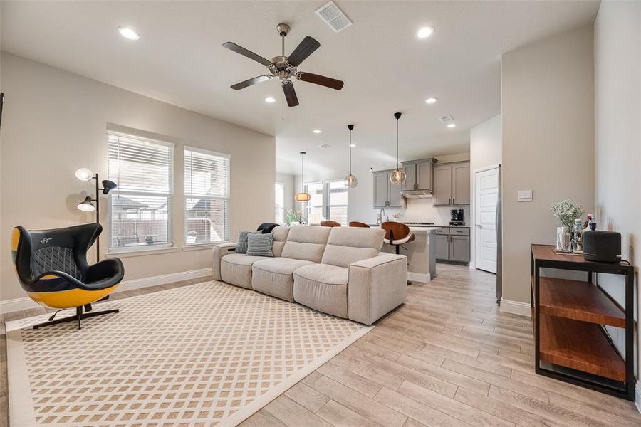 Furnished interior view inside a new home in , Denton (Image 18).