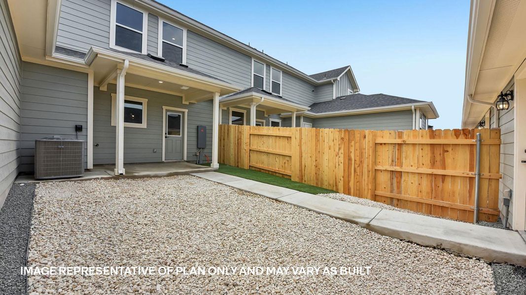 Exterior details and patio area of a home in Avery Centre, Round Rock (Image 26).