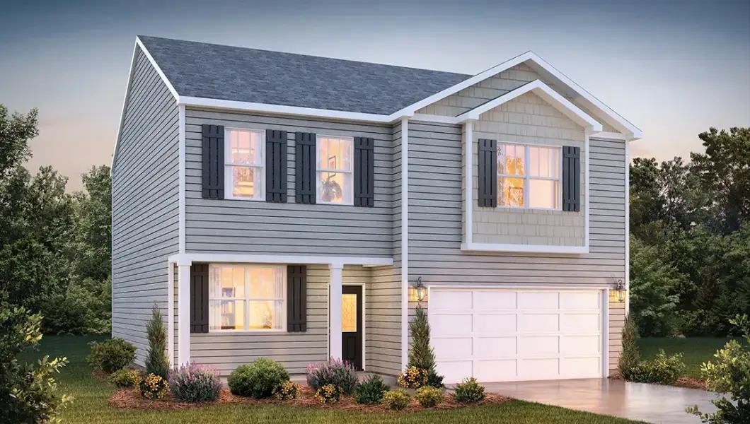 Representative exterior photo of a completed home built from the Penwell by D.R. Horton in The Villages of Maiden, Maiden, NC (Image 24). Representative exterior photo of a completed home built from the Penwell by D.R. Horton in The Villages of Maiden, Maiden, NC (Image 24).