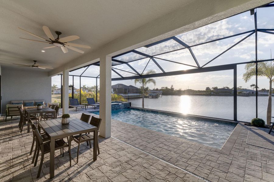 Exterior details and patio area of a home in , Cape Coral (Image 19). Exterior details and patio area of a home in , Cape Coral (Image 19).