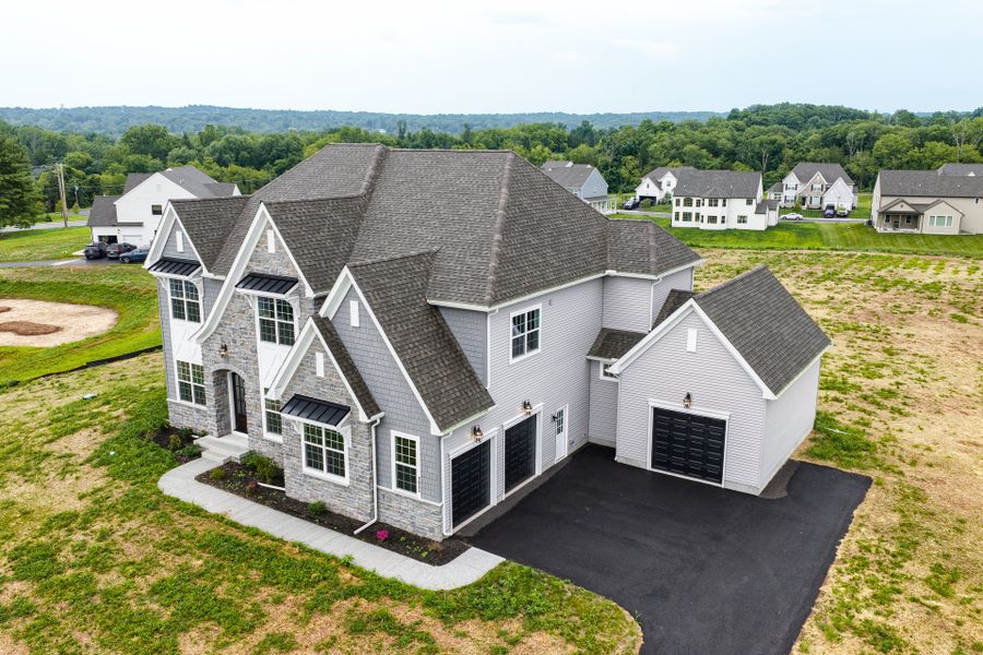 Representative exterior photo of a completed home built from the Devonshire by Keystone Custom Homes in Windermere Farms, Waxhaw, NC (Image 45). Representative exterior photo of a completed home built from the Devonshire by Keystone Custom Homes in Windermere Farms, Waxhaw, NC (Image 45).